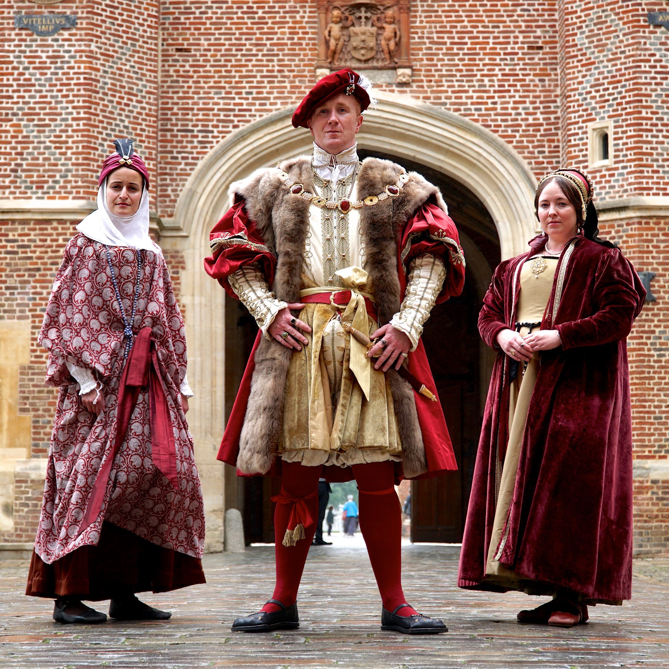 Henry VIII, Catalina of Motril and Anne Boleyn at Hampton Court Palace